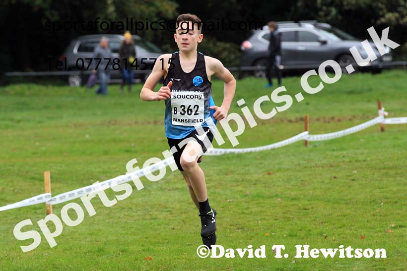 Boys Under-13s, 2022 National Cross Country Relays, Berry Hill Park, Mansfield.  Photo: David T. Hewitson/Sports for All Pics